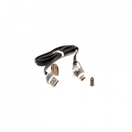 Cablu USB cu MicroUSB si Adaptor Type-C E-Boda CML QC301 - Negru