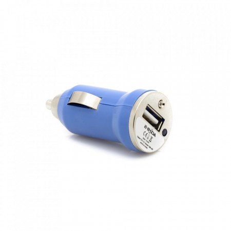 Incarcator auto USB 5V/2A CML 202 - albastru