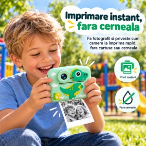 Aparat foto Instant E-Boda Happy Print 100, verde - Img 5