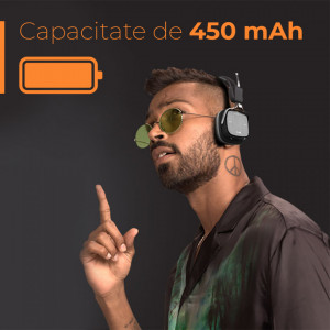 Casti On Ear boAt Rockerz 610, Negru - Img 2