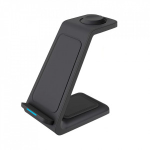 Incarcator Wireless 3 In 1 E-Boda Mobile Station, Negru - Img 3