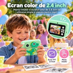 Aparat foto Instant E-Boda Happy Print 100, verde - Img 2