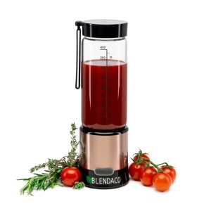 Blender portabil cu USB Blendaco, 0.45L, Roz