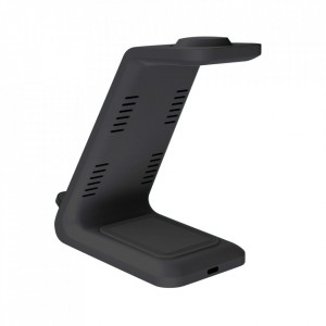 Incarcator Wireless 3 In 1 E-Boda Mobile Station, Negru - Img 4