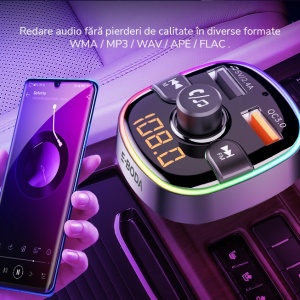 Modulator E-Boda BT 100, Bluetooth 5.0, Incarcare Rapida QC 3.0 - Img 8