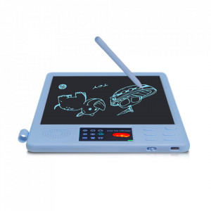Tableta Grafica pentru Copii E-Boda Funboard GT10, Afisaj LCD, Cu Difuzor, Bilingv Romana-Engleza, Albastru