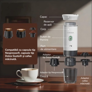 Espressor Portabil 3in1 E-Boda Traveller20 - Img 2