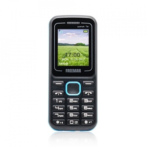 Telefon mobil Barphone Freeman T135 - TFT Dual SIM Bluetooth Negru Albastru - Img 1