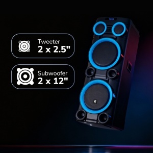 Boxa Karaoke Monster Party M200, Putere 400W, Microfon Wireless Inclus - Img 7