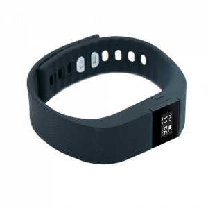 Bratara Bluetooth Smart Fitness 100 - App Notificari IP55 Negru