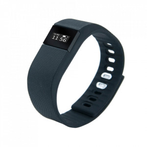 Bratara Bluetooth Smart Fitness 100 - App Notificari IP55 Negru