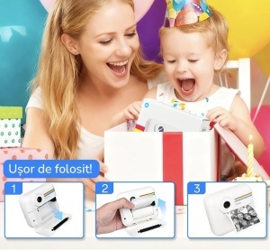 Camera Foto si Video cu Imprimare Instant pentru Copii CM20: Descopera lumea prin ochii unui copil! - Img 3