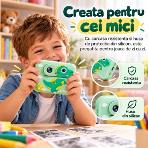 Aparat foto Instant E-Boda Happy Print 100, verde - Img 4