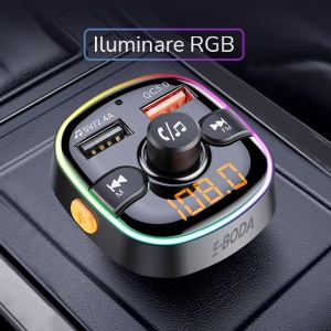 Modulator E-Boda BT 100, Bluetooth 5.0, Incarcare Rapida QC 3.0 - Img 3