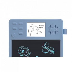 Tableta Grafica pentru Copii E-Boda Funboard GT10, Afisaj LCD, Cu Difuzor, Bilingv Romana-Engleza, Albastru