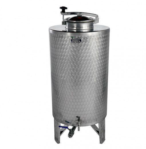 Cisterna inox distilate cu gura de vizitare, 150L