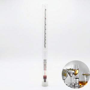 Alcoolmetru cu termometru + tabel de corecție a temperaturii
