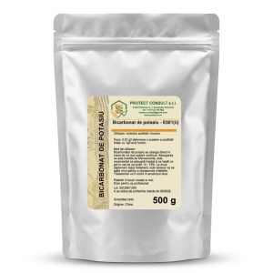 Bicarbonat de potasiu, calitate alimentară 500g