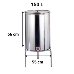 Cisterna inox 150L, finisaj lucios - Sansone - Img 1