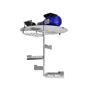 Oală inox pentru gătit gem, dulceață și zacuscă, cu mixer electric, 90 L - Zottel LM90 - Img 2