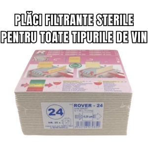 Placa filtru vin, Rover 24 (0,25 μm) - 20x20 cm , 25 buc - Img 2