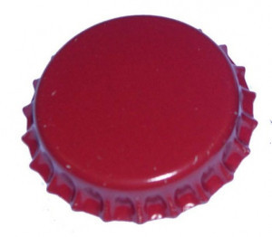 Capac metalic rosu, 26 mm( 200 buc.)