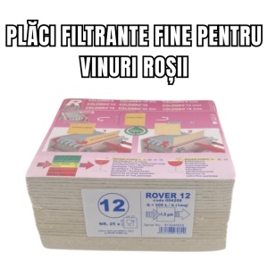 Placa filtru vin, ROVER 12 (1,5 μm) - 20x20cm , 25 buc - Img 2