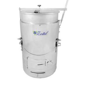 Cazan inox alimentar 100 L cu focar pentru fierbere și gătit