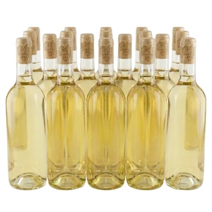 Pachet 30 sticle transparente vin 750 ml + 30 dopuri de pluta – set complet imbuteliere - Img 2