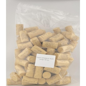 Dopuri din pluta naturala colmatate 45x24 mm – 100 buc