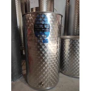 Cisterna inox de 200L cu capac flotant cu garnitura de silicon si robinet de inox, fabricata in Italia ARIA PE - TOSCANA INOX - Img 5