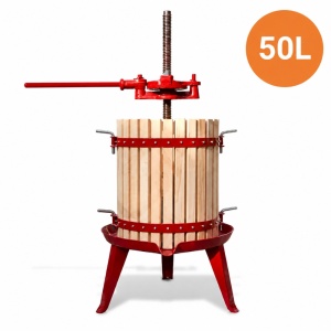 Teasc struguri 50 Litri, manual cu clichet TMC 35 fabricat in Italia + u refractometru pentru masurarea contiutului de zahar din must CADOU! - Img 2