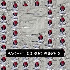 Pachet 100 de pungi BAG-IN-BOX 3L, metalizate