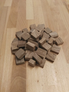 Cuburi stejar frantuzesc prajite mediu + Sweet, 250 g