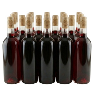 Pachet 30 sticle transparente vin 750 ml + 30 dopuri de pluta – set complet imbuteliere - Img 4