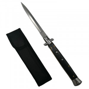 Set 2 cutite briceag Stiletto 33 cm,Negru si maro,teaca textila - Img 4