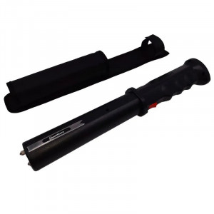 Baston cu electrosoc si lanterna , TW-809, plastic, 33.5 cm, negru, husa inclusa - Img 1