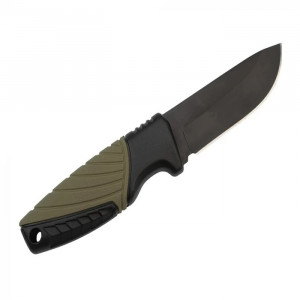 Cutit de vanatoare , Adventure. otel inoxidabil, 16.5 cm, negru, teaca inclusa - Img 2