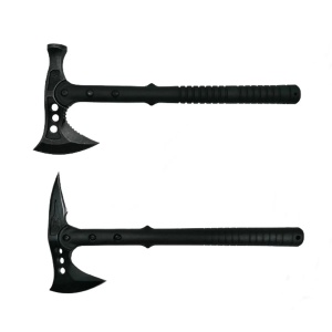 Set doua Topoare RAZOARE SURVIVOR,otel inoxidabil, negru, 39 cm, teaca inclusa