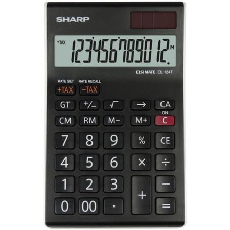 Calculator de birou, 12 digits, SHARP EL-124TWH