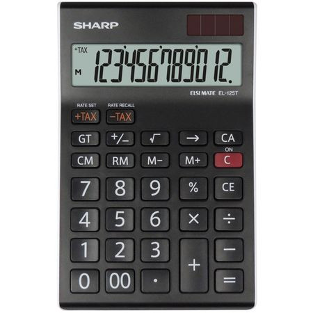 Calculator de birou, 12 digits, SHARP EL-125TWH