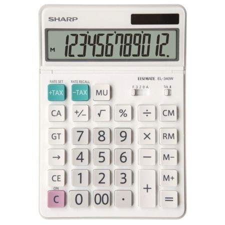 Calculator de birou, 12 digits, SHARP EL-340W