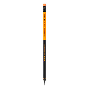 CREION GRAFIT CU GUMA LEMN NEGRU 2B DELI - Img 2