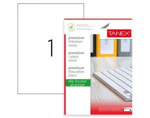 ETICHETE 1/A4 210*297MM COLTURI DREPTE 100/TOP TANEX - Img 1