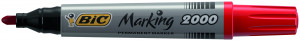 MARKER PERMANENT ROSU VARF ROTUND 2000 BIC