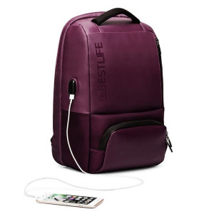 Rucsac laptop BESTLIFE cu sistem atifurt si conectori USB si Type-C , BB-3401R-1 - Img 8