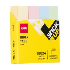 INDEX ADEZIV HARTIE 12*50MM 4 CULORI 100 FILE DELI - Img 2
