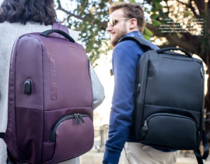Rucsac laptop BESTLIFE cu sistem atifurt si conectori USB si Type-C - Img 9