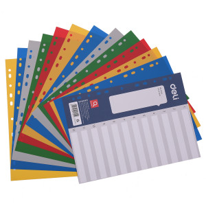 SEPARATOARE INDEX PLASTIC 1-12 COLOR DELI - Img 2