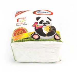 SERVETELE DE MASA ALBE 25X25CM 100/SET - Img 2